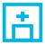 Outpatient surgery icon blue