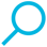 Search icon blue